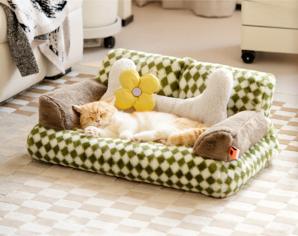 Cat Litter Bed Warm Removable Washable - Gusto Illusions