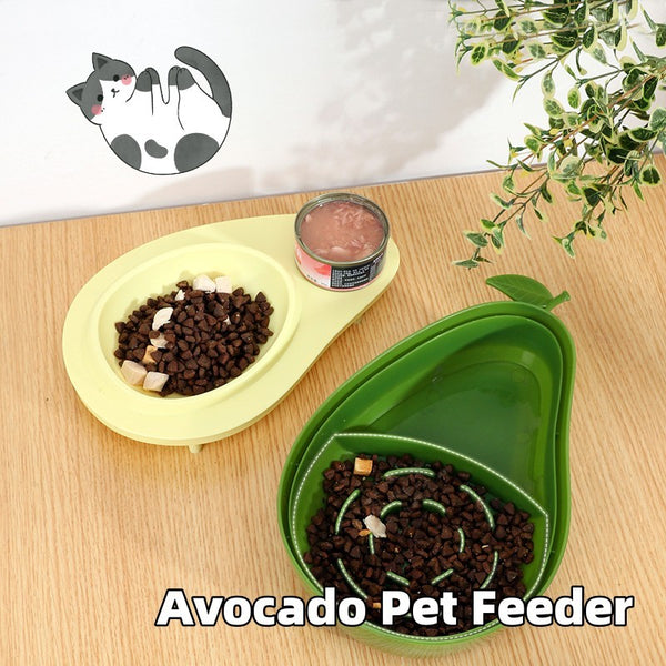 Avocado Pet Dog Cat Automatic Feeder Bowl For Dogs Drinking Water 690ml Bottle Kitten Bowls Slow Food Feeding Container Supplies - Gusto Illusions