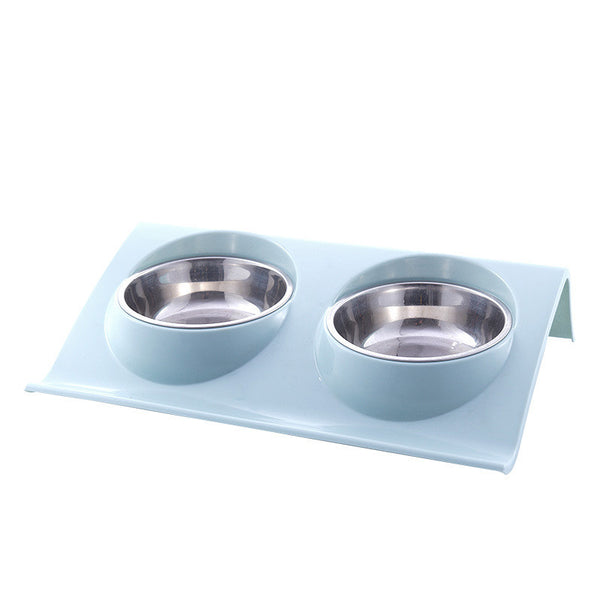 Stainless Steel Pet Double Bowl - Gusto Illusions