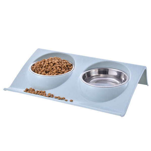 Stainless Steel Pet Double Bowl - Gusto Illusions