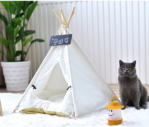 Small Spotted Tent Cat, Dog Kennel Tent - Gusto Illusions