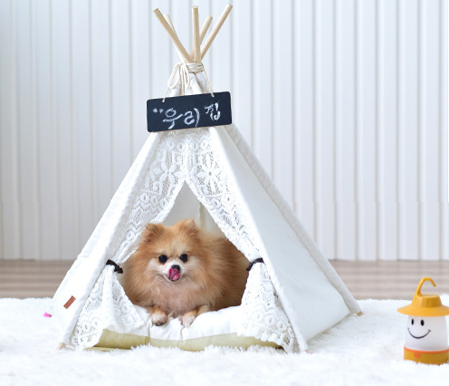 Small Spotted Tent Cat, Dog Kennel Tent - Gusto Illusions